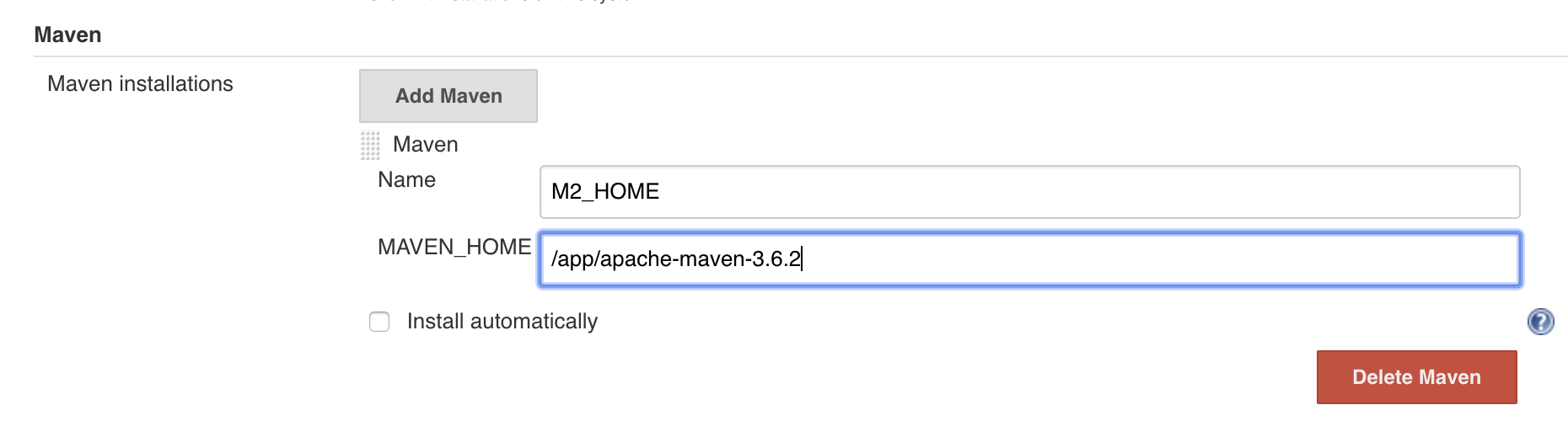installation maven 20190907 2